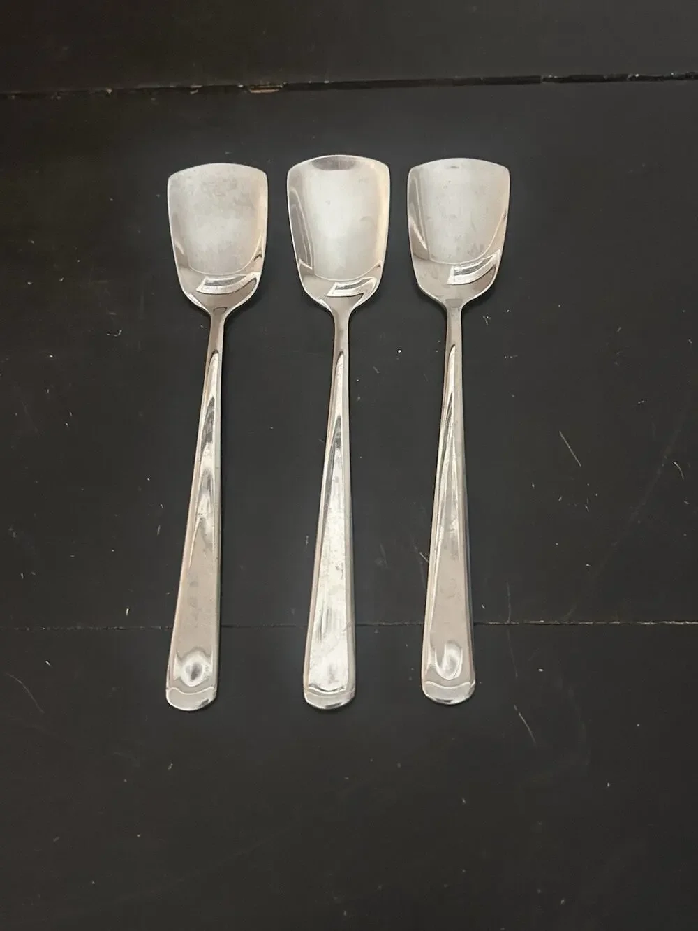 Set of 3 Endurance Stainless China 6” Bouillon Soup Spoons Stainless Steel